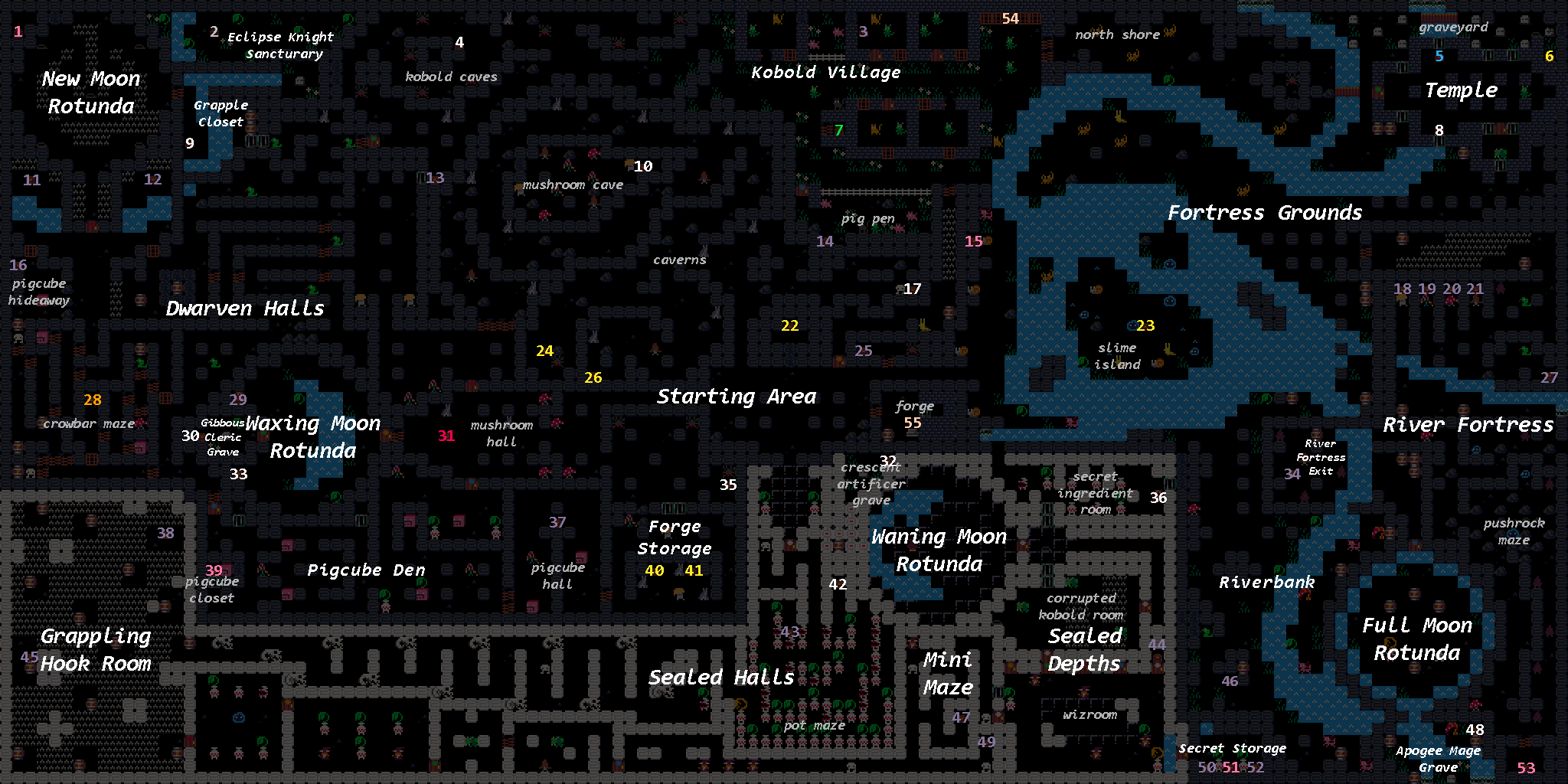map of the forged curse